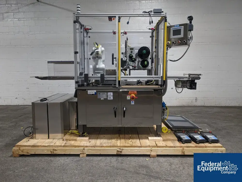 USED R+D Custom Automation R+D Custom Automation Robotic Labeler, Model Hermies+