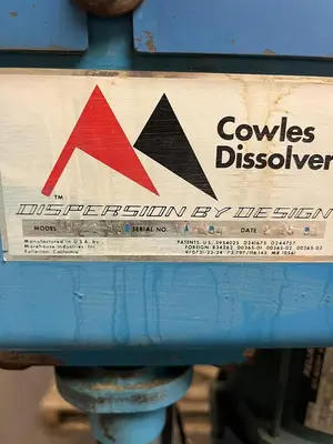 Used COWLES DISSOLVER W-12-1.0 Dispersers / Emulsifiers Ohio US | Surplus Asset Holdings #1227792