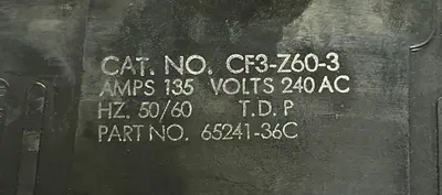 Used HEINEMANN CF3-Z60-3 Circuit Breakers | Surplus Asset Holdings #1190221