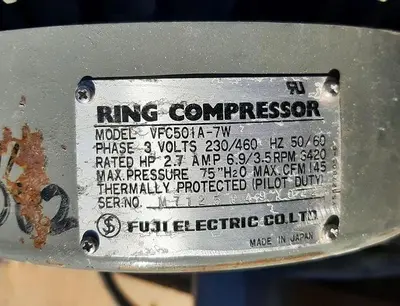 USED FUJI ELECTRIC VFZ501A-7W