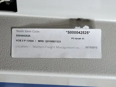 Used AREVA HVX12-31-12E185 Switchgears British Columbia CA | Lenmark #240258