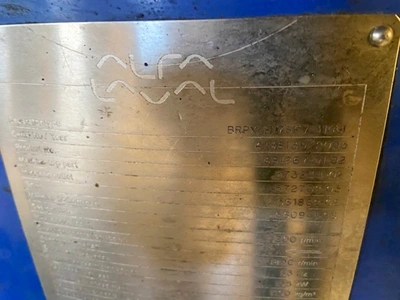 Alfa-Laval BRPX 817 SFV-31CGL clarifier centrifuge, 316SS.