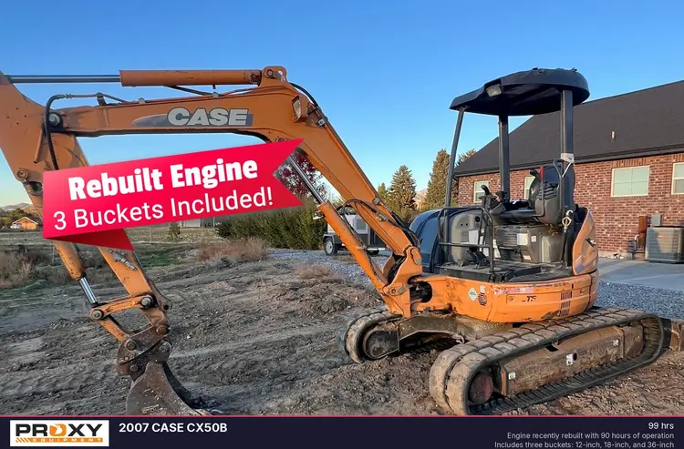 Used 2007 CASE CX50B Crawler Excavators - Mini Utah US | Proxy Equipment #1378964