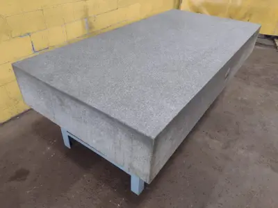 8' X 4' X 14" CHALLENGE PRECISION LAYOUT INSPECTION GRANITE TABLE: STOCK #23803
