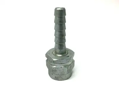 Unknown | Steel Barbed Swivel Fitting 1/2" ID Hose x 5/8" Female - New Other
