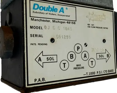 NEW VICKERS DOUBLE A QJ-5-C-10A3 VALVE 501295 QJ5C10A3