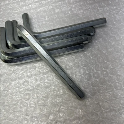 **Preowned 10mm Hex Allen Key, L-Wrench, ISO 2936 B+F Nickel Plated QTY 7 #