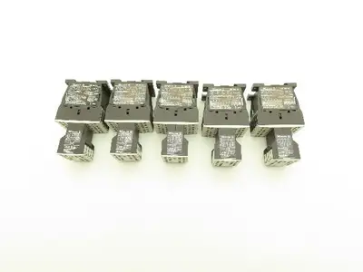Siemens DIL MC15-01 Contactor 10Hp 600v 3Ph Accessory Block 400v 4A Lot of 5