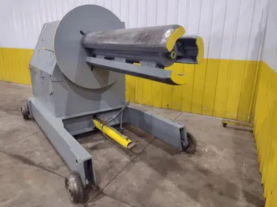20,000 LBS X 60" AMERICAN MODEL #1000 MOTORIZED COIL REEL UNCOILER: YOBRO #24792