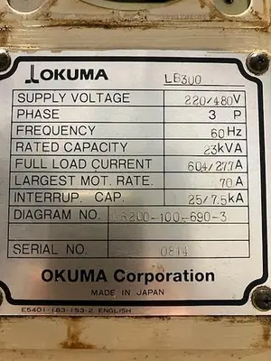 USED 2001 OKUMA LB300