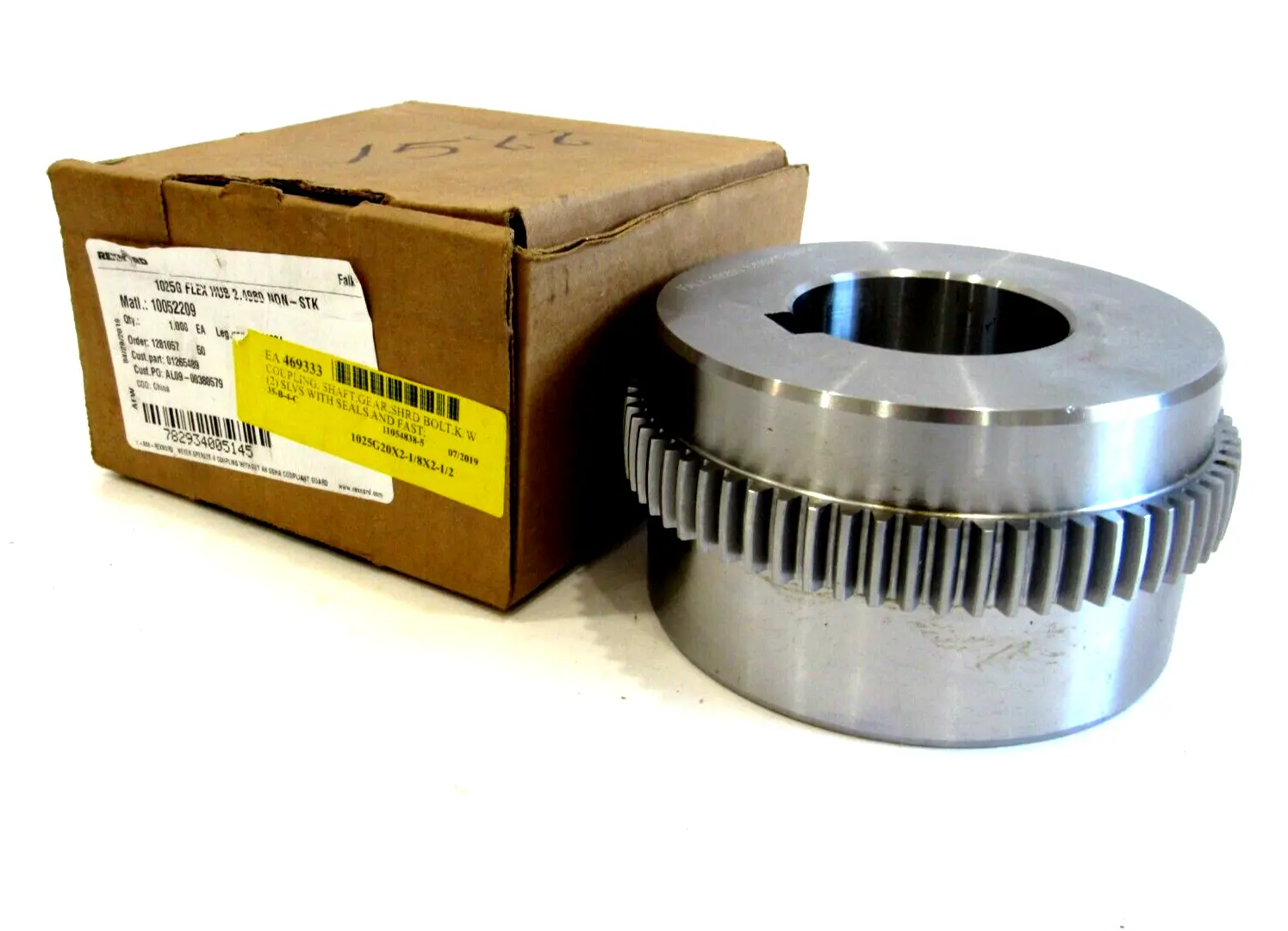 NEW REXNORD 0744684 1025G FLEX HUB 2.4980 NON-STK 10052209