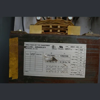 Allen Bradley 7 Bank Center Line 2100 Series MCC Panel