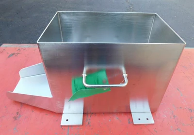 USED SANITARY BULK HOPPER .9 CU FT