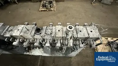 USED Theysohn Extrusion 45MM Theysohn Twin Screw Extruder, 60 HP, 36:1 L/D