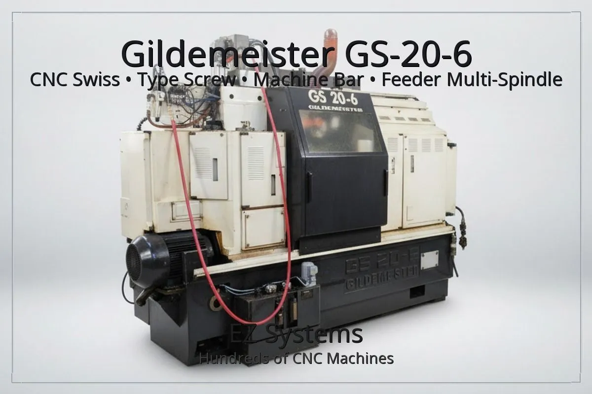 Used 1990 GILDEMEISTER GS-20-6 Multiple Spindle Automatic Screw Machines Texas US | [EZ] EZ Systems #1290078