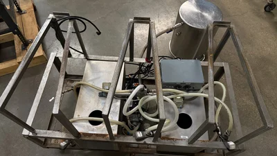 KWash Three-Head Manual Keg Washer: Stainless Steel Multi-Station Keg Cleaning System With Integrated Pumps And Reservoirs