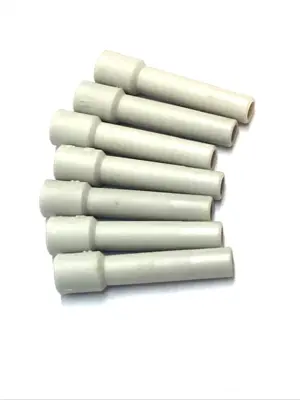USED SMC ONE-TOUCH PLUG FITTING 6MM OD PNEUMATIC TUBE CAP LOT OF 7