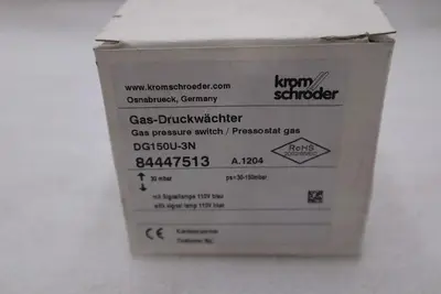 NEW KROM SCHRODER DG150U-3N 84447513 GAS PRESSURE SWITCH STOCK H562A