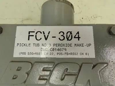 Used BECK _UNKNOWN_ Valves/Fittings | Arrow Industrial #629142