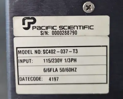 Pacific Scientific SC402-037-T3 Servo Control (BIN355)