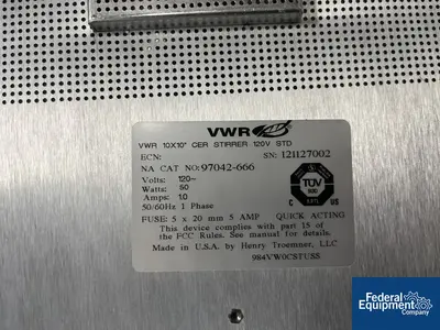 USED VWR VWR Magnetic Stir Plate