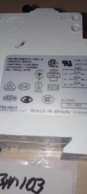 Used Eaton FAZ-C50/3 50A 3 Pole Miniature Circuit Breaker Circuit Breakers Arizona US | ASSET CONVERSION SPECIALISTS, INC. #1271342