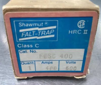 GOULD SHAWMUT FESC400 400A 600V Class C Fuse 4E-36