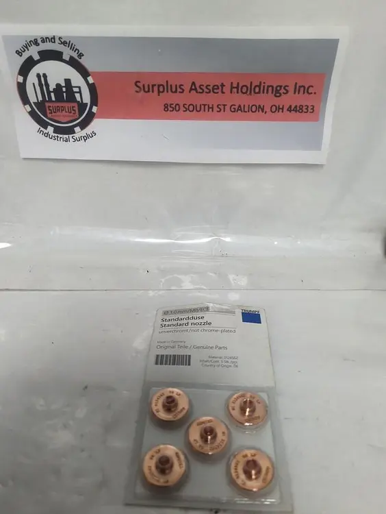 New | in-Stock TRUMPF 0124562 Nozzles Ohio US | Surplus Asset Holdings #1235990