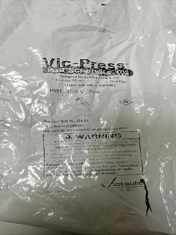 Used VIC-PRESS P591 Valves/Fittings Ohio US | Surplus Asset Holdings #1239898