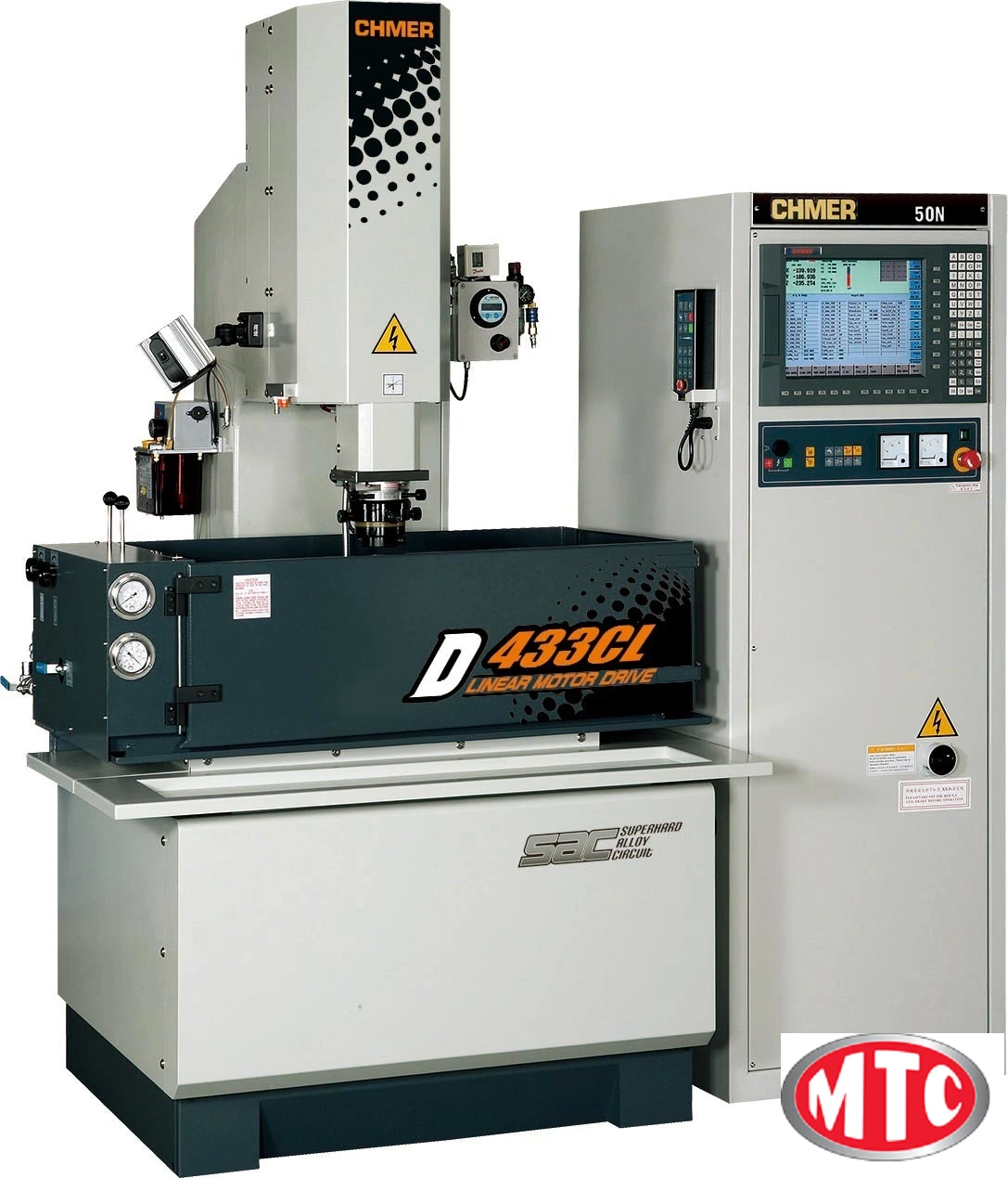 Chmer CNC Sinker EDM w/ Linear motor "Z", Glass Scales "X", "Y" & "Z"