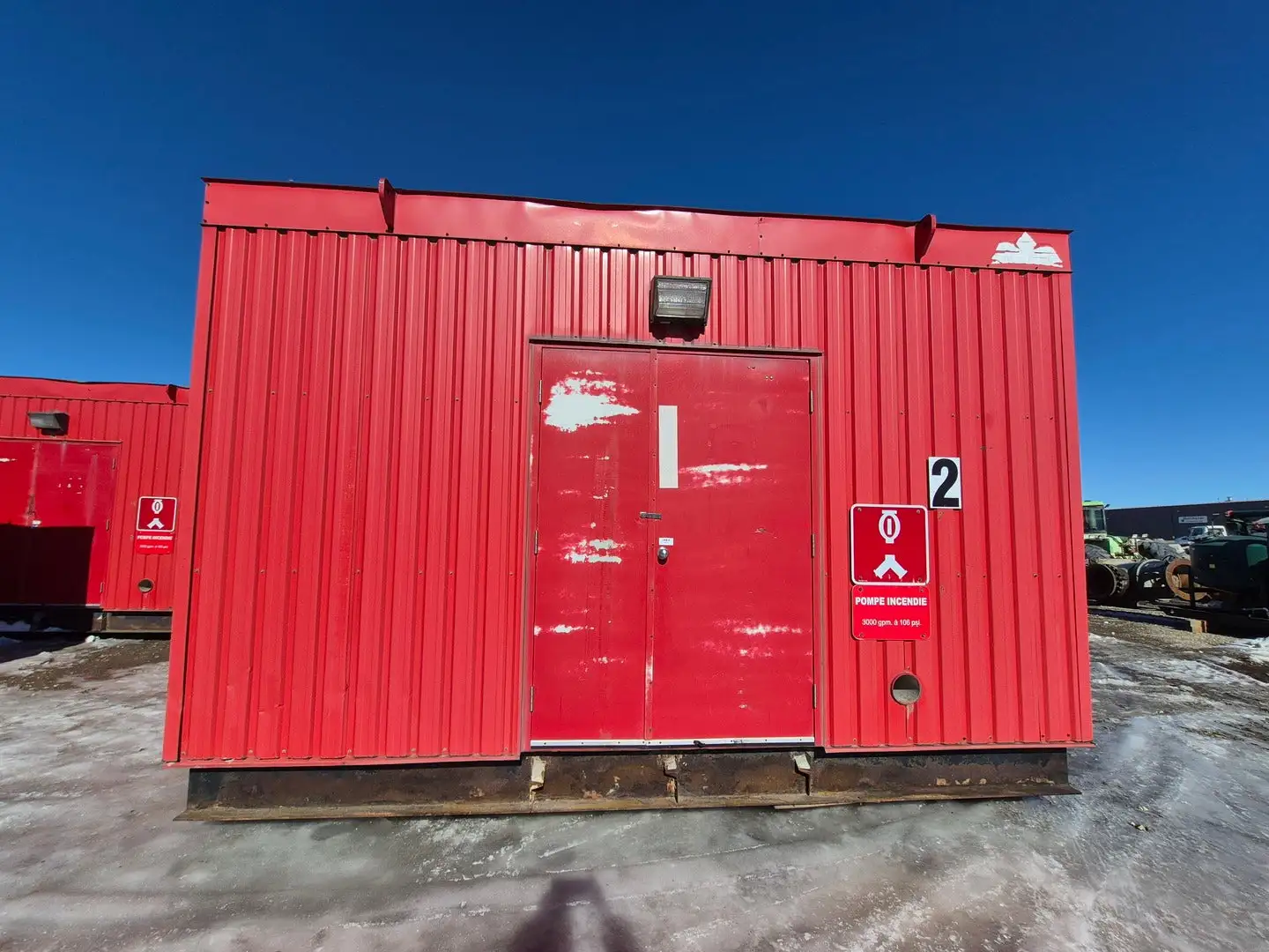 Containerized Foam Fire Suppression System w/ Deluge Valve, Potter Controls & Piping Manifold