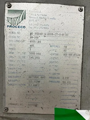 1999 PROCECO TYPHOON HD-100 Cabinet Washer | Benchmark Machine Tools (4)