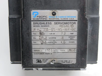 Used PACIFIC SCIENTIFIC _UNKNOWN_ Servo Motors Texas US | OCO Industrial #1602520