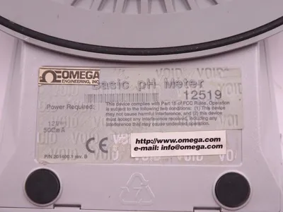 USED OMEGA 201400:1 REV B 201400 12519 BASIC PH METER