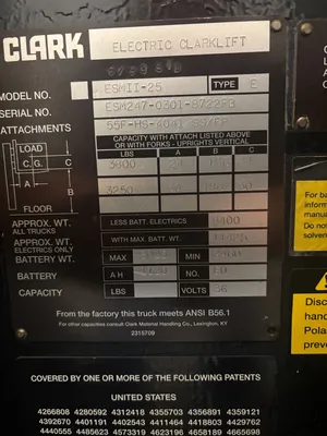 CLARK ESM1125 Fork Trucks | Universal Press & Machinery (UPM) (5)