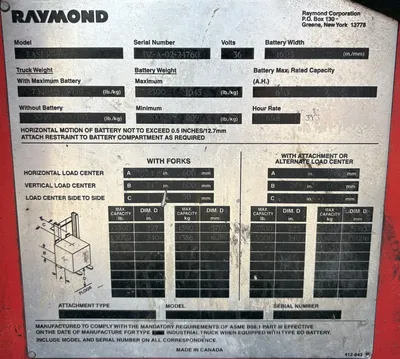 USED Raymond EASI R35TT