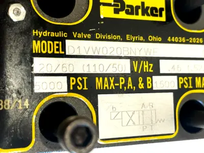 NEW PARKER D1VW020BNYWF HYDRAULIC VALVE 120/60 110/50 V/HZ