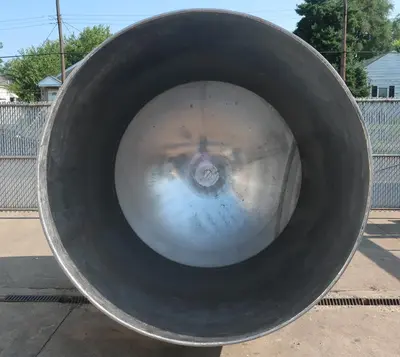 SPC8795  Tank 1500 gallon vertical tank, Stainless Steel, dish