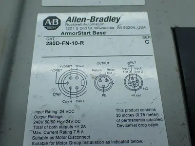 USED ALLENBRADLEY 280DFN10R