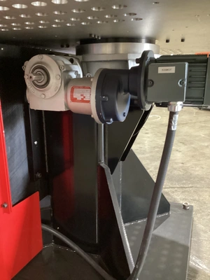 Rotary Indexing Table w/ Perforated Downdraft Surface for Welding/Assembly USED