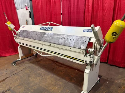 Pre-owned SAMPSON BOX & PAN BRAKE 8’ x 16 ga. MODEL LD-816U