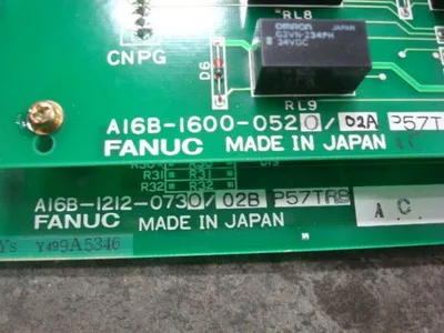 Fanuc A16B-1212-0730/02B Emergency Stop & Brake Board A16B-1600-0520/02A Used