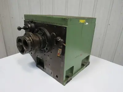 Hitachi Seiki HT25 CNC Lathe Belt Drive Gear Reducer Assembly Thru Bore