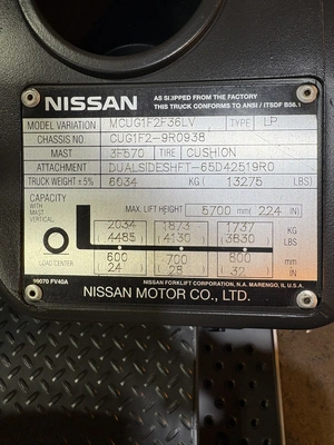 USED 2018 NISSAN MCUG1F2F36LV