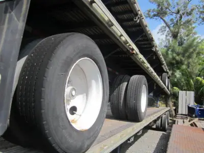 Used UTILITY 45′ COMBO FLATBED TRAILER SPREAD AXLE Flatbed Trailers Florida US | USA Transequipment #1542583