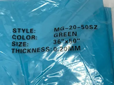 New | in-Stock SAFETY ZONE GREEN CHEMICAL RESISTANT APRON VINYL 36" X 50" Safety Equipment | Maverick Industrial Sales #1102558