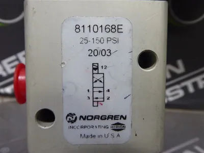 Norgren 8110168E Pneumatic Solenoid Valve 120V Coil Used