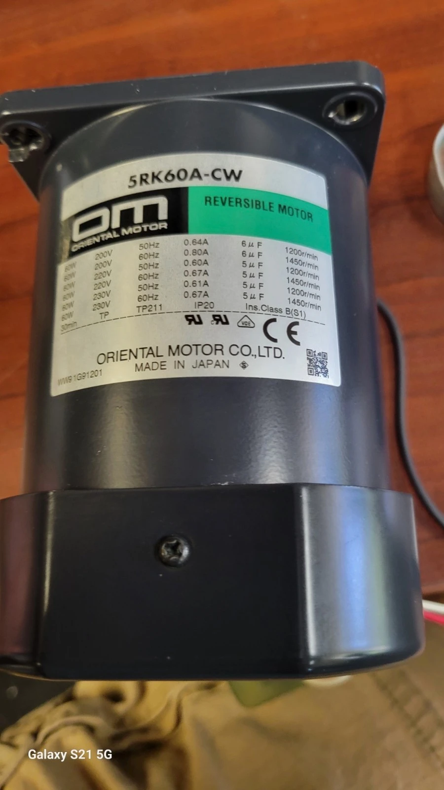 USED Oriental Motor 5RK60A-CW