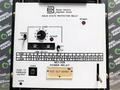 Basler Electric BE1-32R Power Relay Module No Front Cover Used