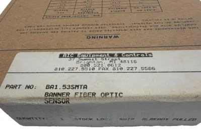 NEW BANNER ENGINEERING BA1.53SMTA FIBER OPTIC CABLE BA153SMTA